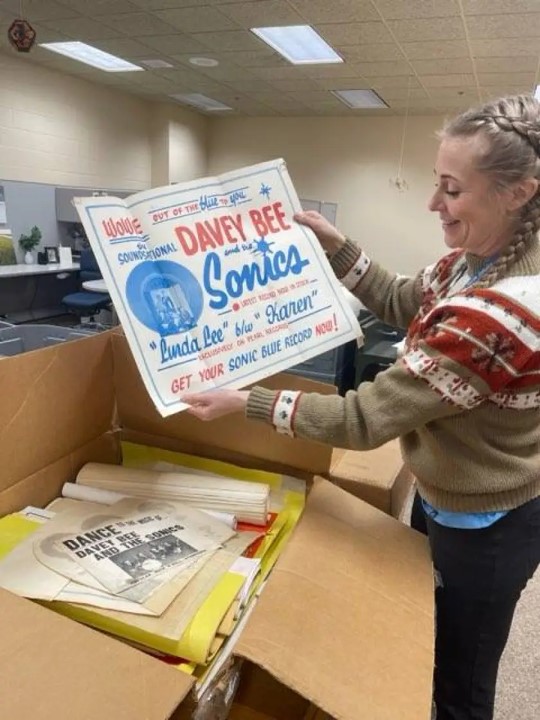 Staff at the ND State Historical Society are archiving and cataloging the memorabilia and music memories of Davey Bee.Contributed / ND State Historical Society