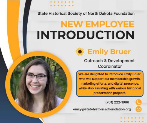 State Historical Society of North Dakota Foundation Welcomes New Outreach and Development Coordinator